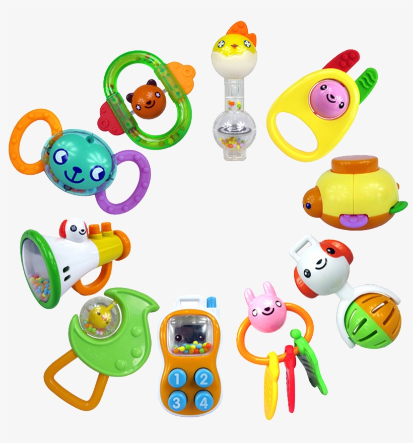 澳 贝 Auby 澳贝 Rattle Hand Grab Ring Squeegee Glue 10, transparent png #6972683