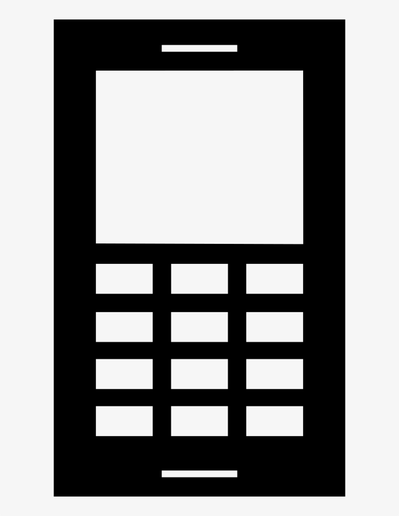 Phone With Buttons And Small Screen Comments, transparent png #6974819