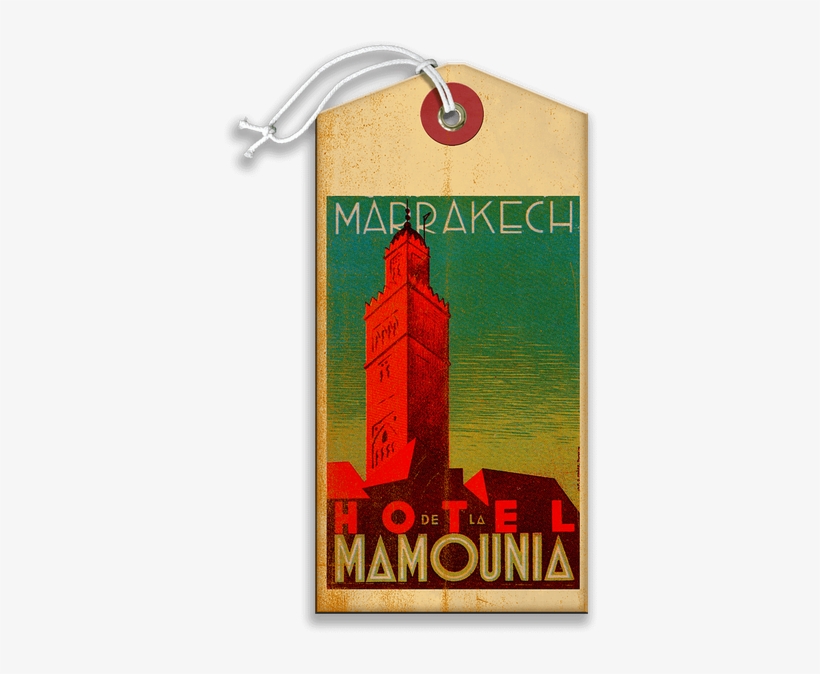 Hotel Mamounia Luggage Tag, transparent png #6974914