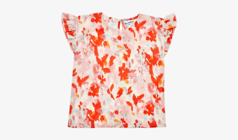 Coral Floral Blouse By Iglo &amp, transparent png #6975063