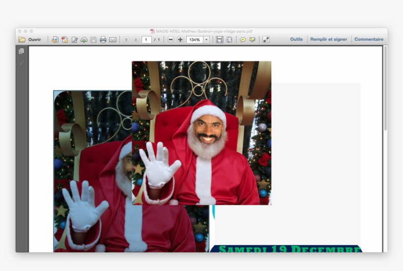 Mathieu Papa Noel Yoga Village Paris, transparent png #6975406