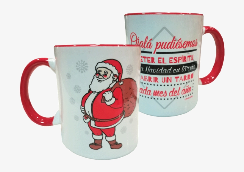 Taza Papa Noel, transparent png #6975606