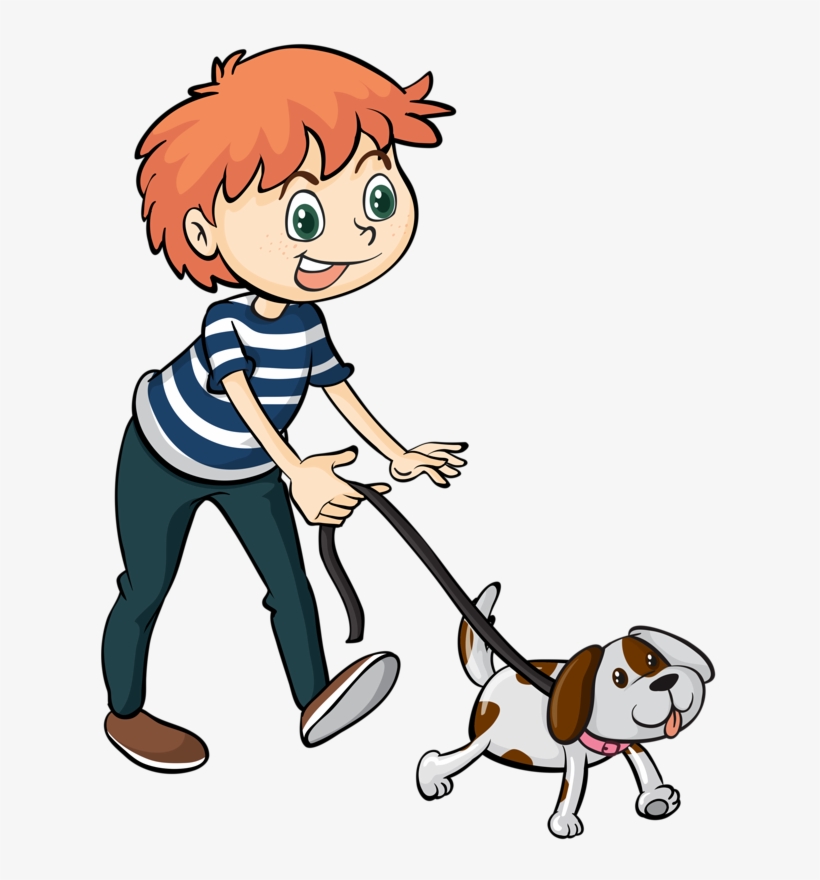 El Muchacho Camina El Perro, transparent png #6975973