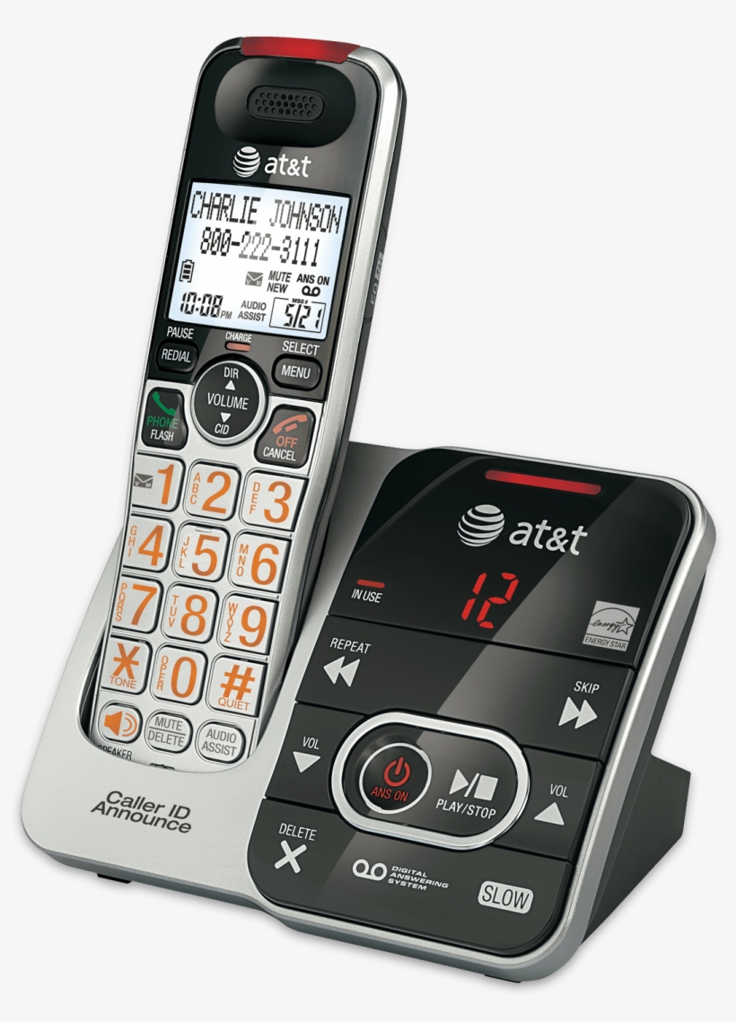 Cordless Answering System With Caller Id/call Waiting, transparent png #6978945