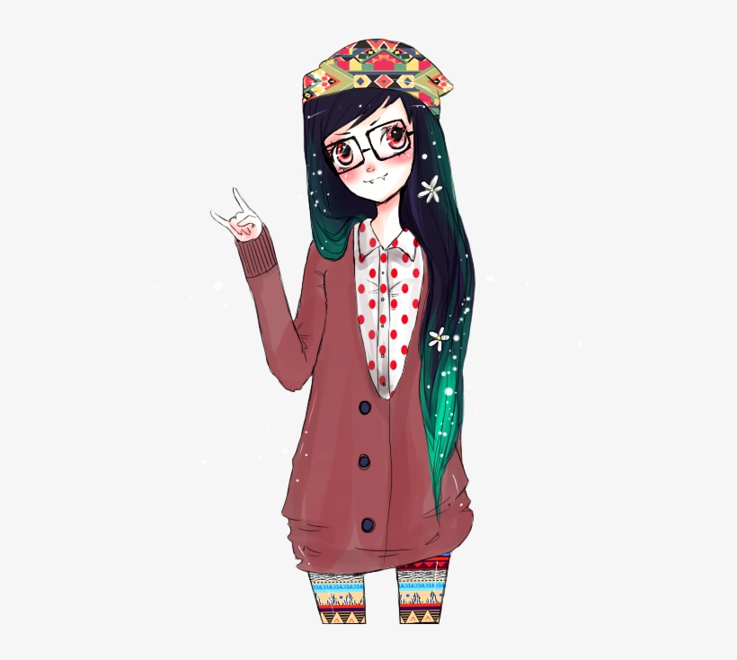Hipster Girl Png, transparent png #6979778