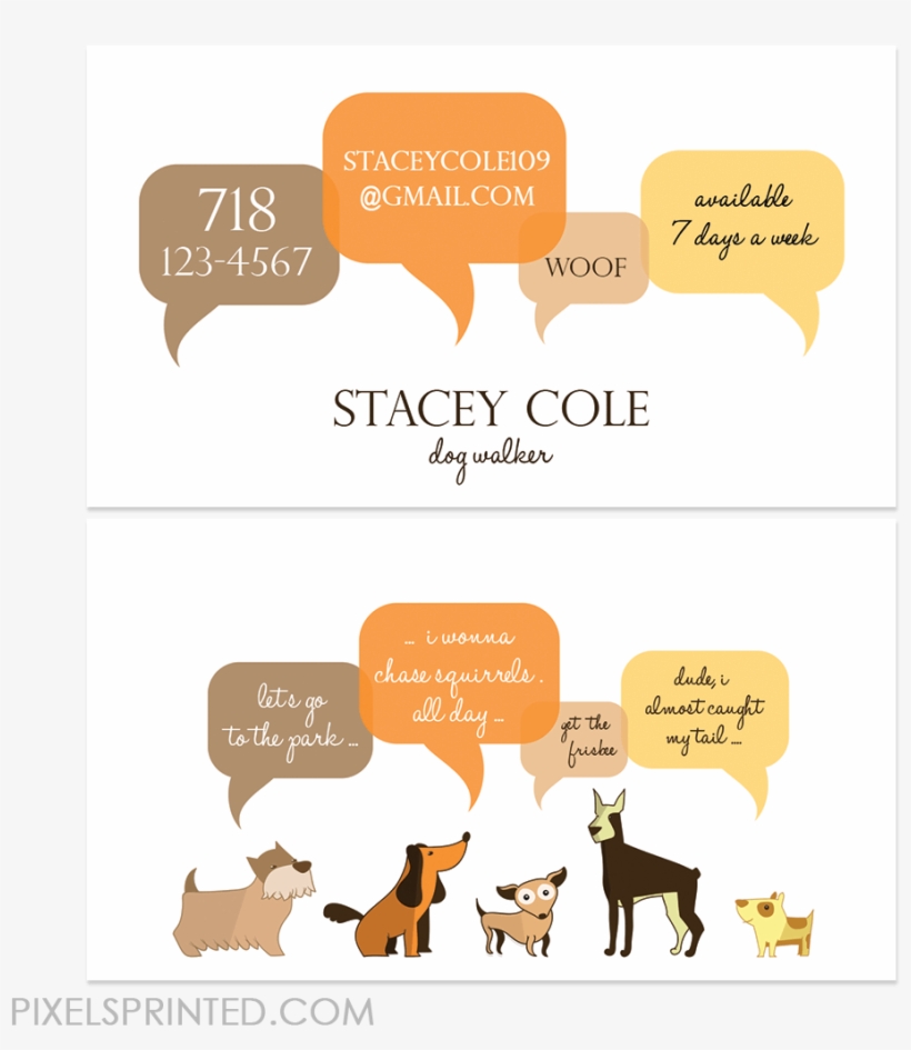 Dog Walker Cards, Dog Sitter Cards, Dog Sitting Cards,, transparent png #6979779