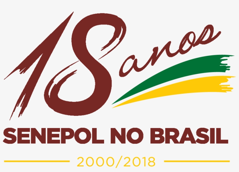 Selo 18 Anos Senepol No Brasil Red, transparent png #6980424