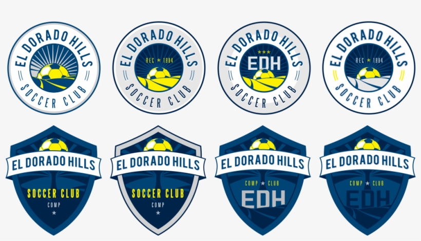 El Dorado Hills Various Soccer Logo And Crest Designs, transparent png #6983573
