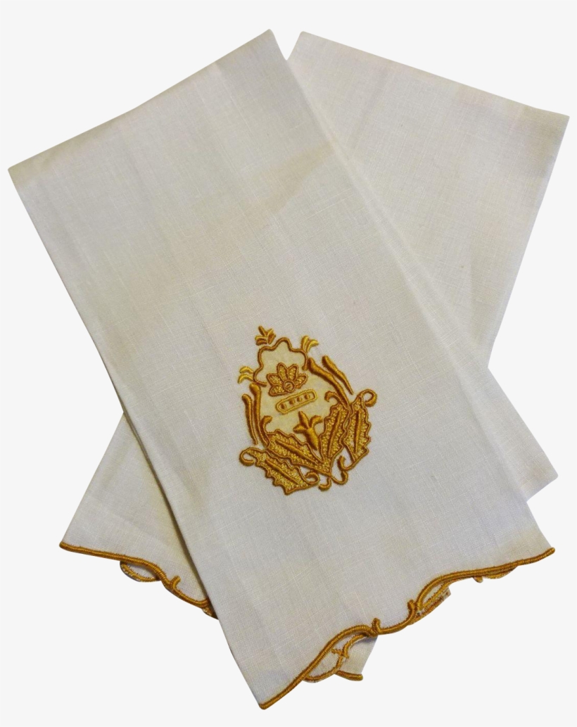 Linen Towels Guest Fingertip Vintage Marghab Madeira, transparent png #6984044