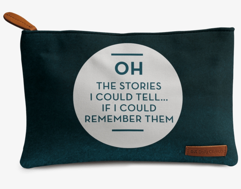 Dailyobjects Oh The Stories Carry-all Pouch Medium, transparent png #6986703