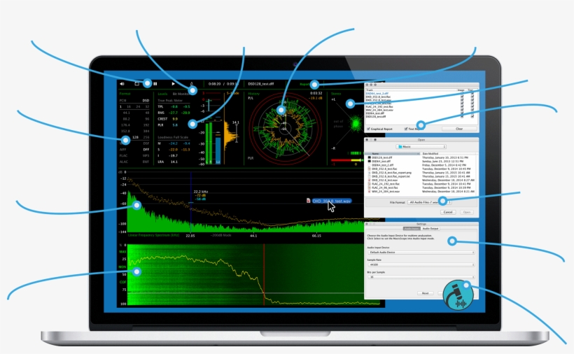 Musicscope The Music Microscope Software Audio Analyzer, transparent png #6986708