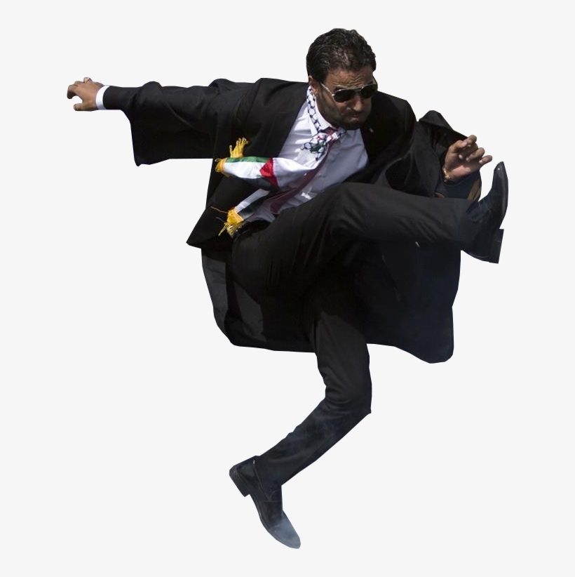 Personpalestinian Lawyer Kicking Tear Gas Canister, transparent png #6987199