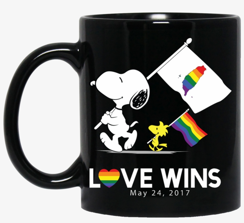 Love Wins In Taiwan Black Coffee Mugs, transparent png #6988016