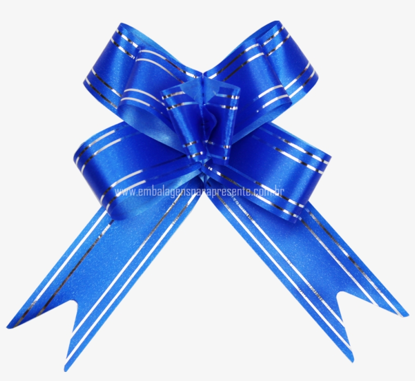 Laço Fácil Filete Prata Azul Royal, transparent png #6988292