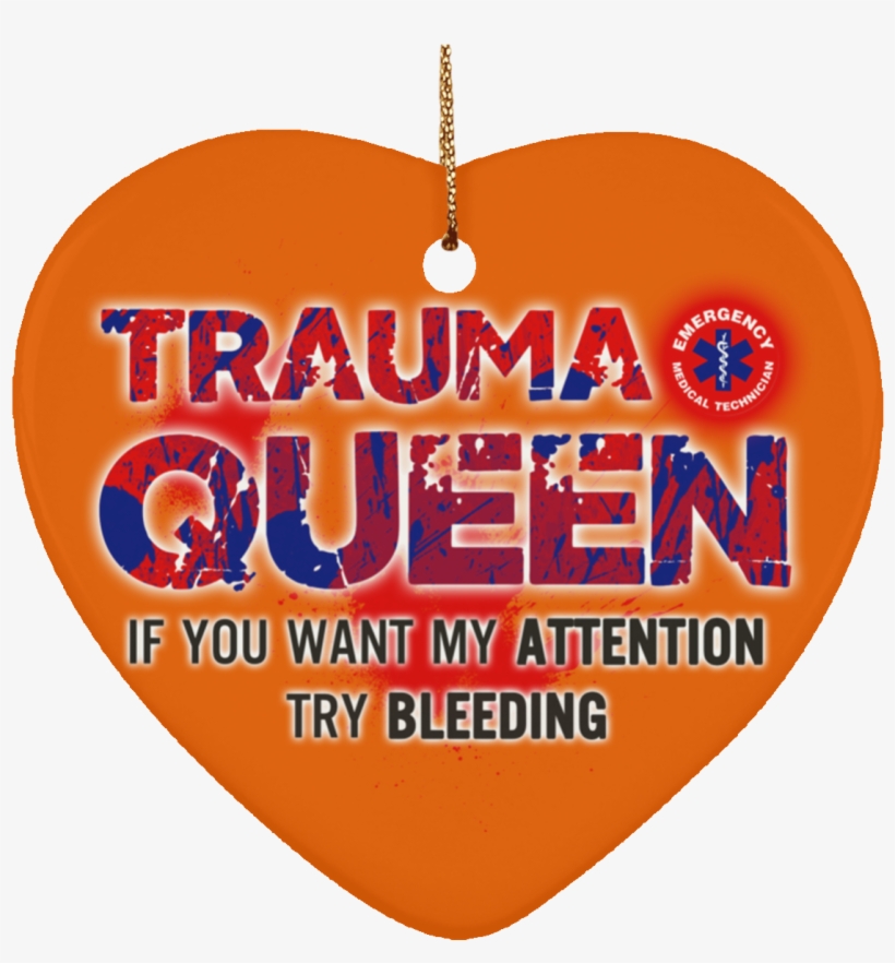 Ems Paramedic Ceramic Heart Ornament Trauma, transparent png #6994528