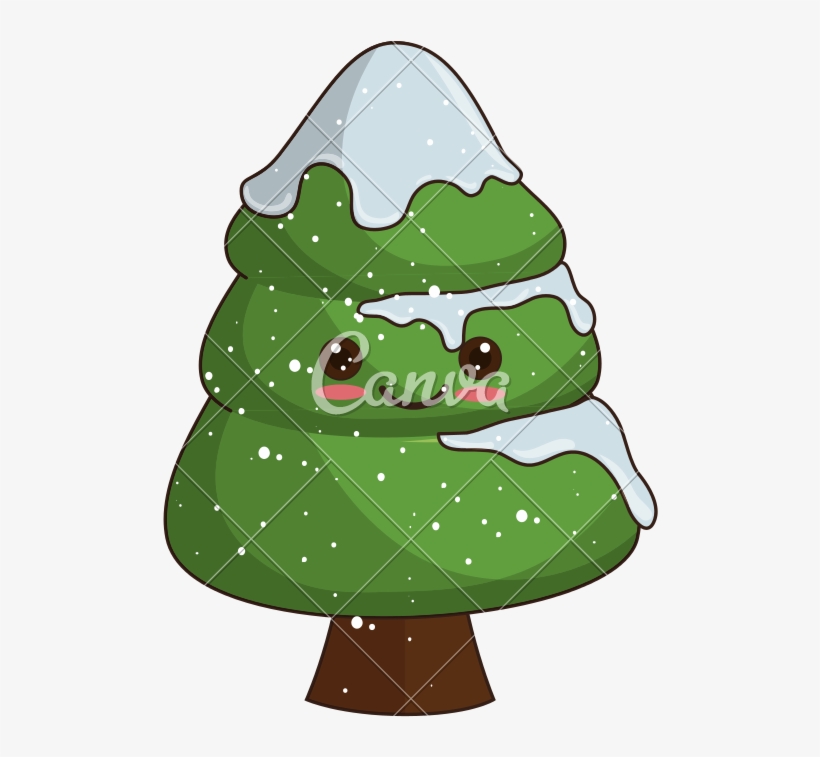 Kawaii Christmas Tree, transparent png #6996525