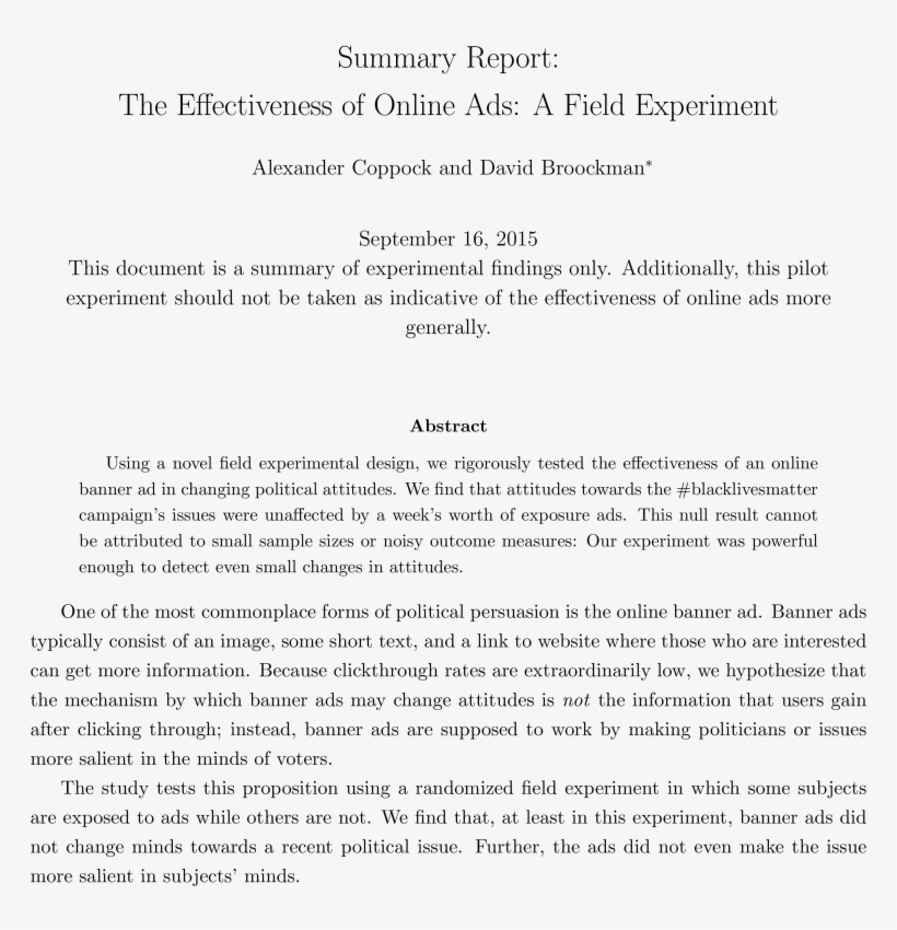 The Effectiveness Of Online Ads, transparent png #6998084