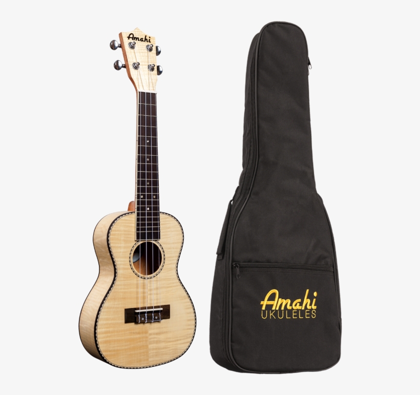 Amahi Uk550c Concert Flamed Maple Ukulele W/ Bag, transparent png #6998888