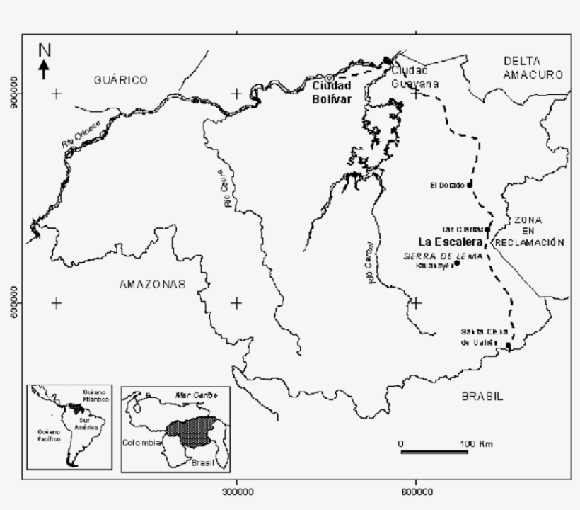 Ubicación Del Área De Estudio " La Escalera ", transparent png #6998892