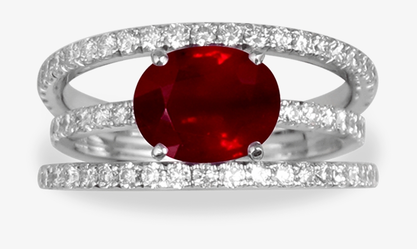 Bague Diamant Rubis, transparent png #6999039