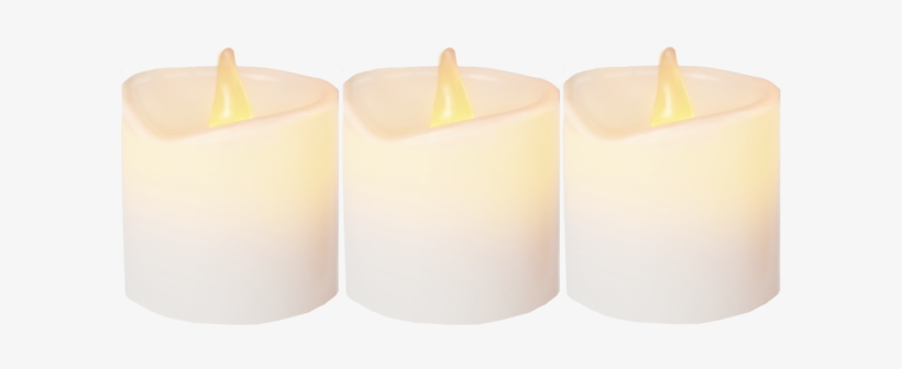 Led Candles 3 Pack Flame - Candle, transparent png #70028