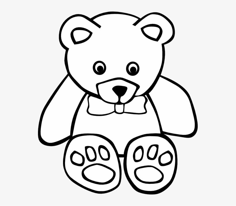 Teddy Bear Cartoon Drawing At Getdrawings - Teddy Bear Coloring Page, transparent png #70079