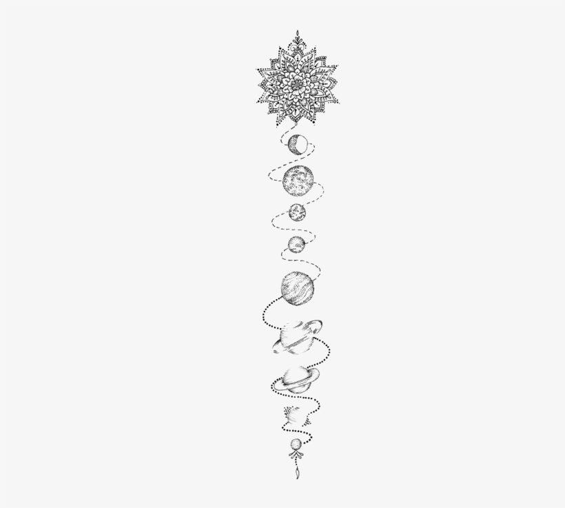 Aesthetic Tattoo Png Transparent Image - Sketch, transparent png #70390