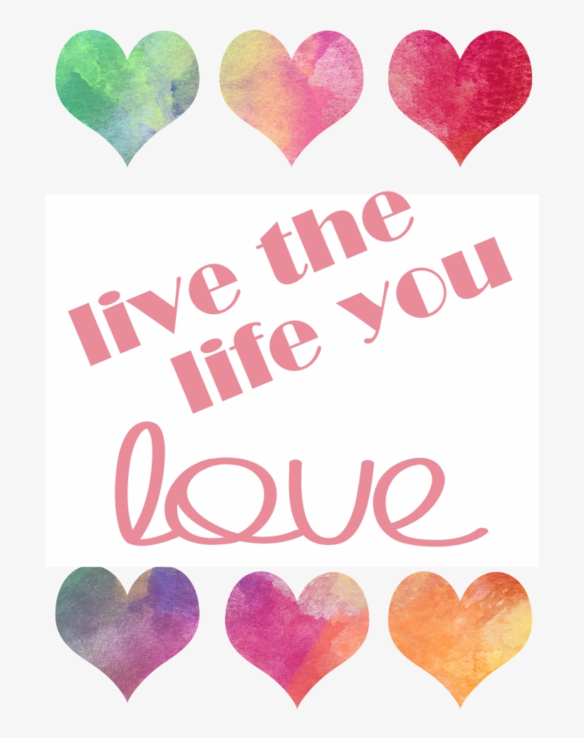 Free Watercolor Printables - Heart, transparent png #70438