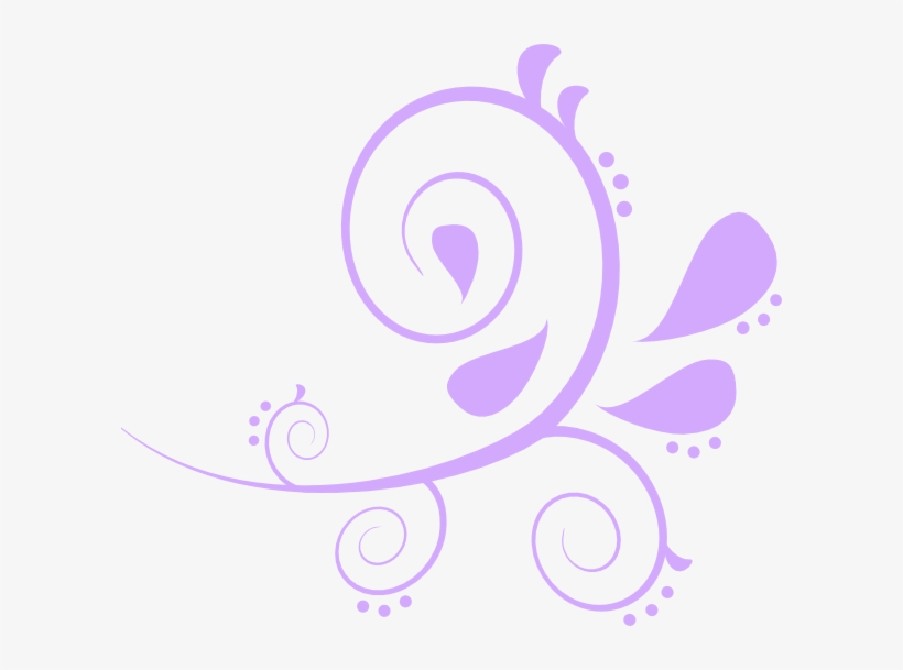 Lilac Simple Swirl Clip Art - Swirl Clipart Transparent, transparent png #70509