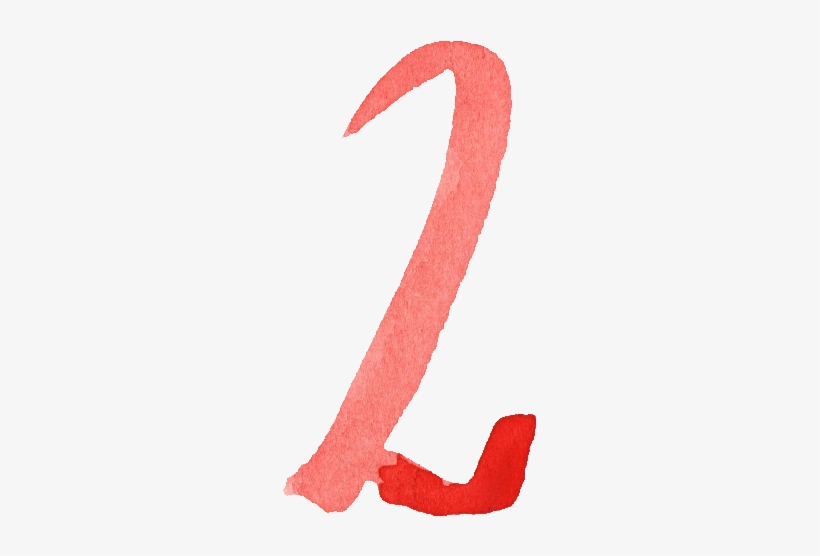 Free Download - Png Numbers Red Water Color, transparent png #70585