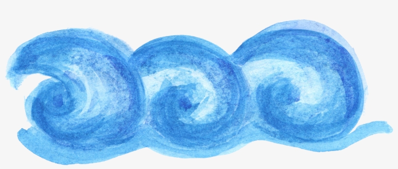 Screen / S - Wave Watercolor Painting Png, transparent png #70611