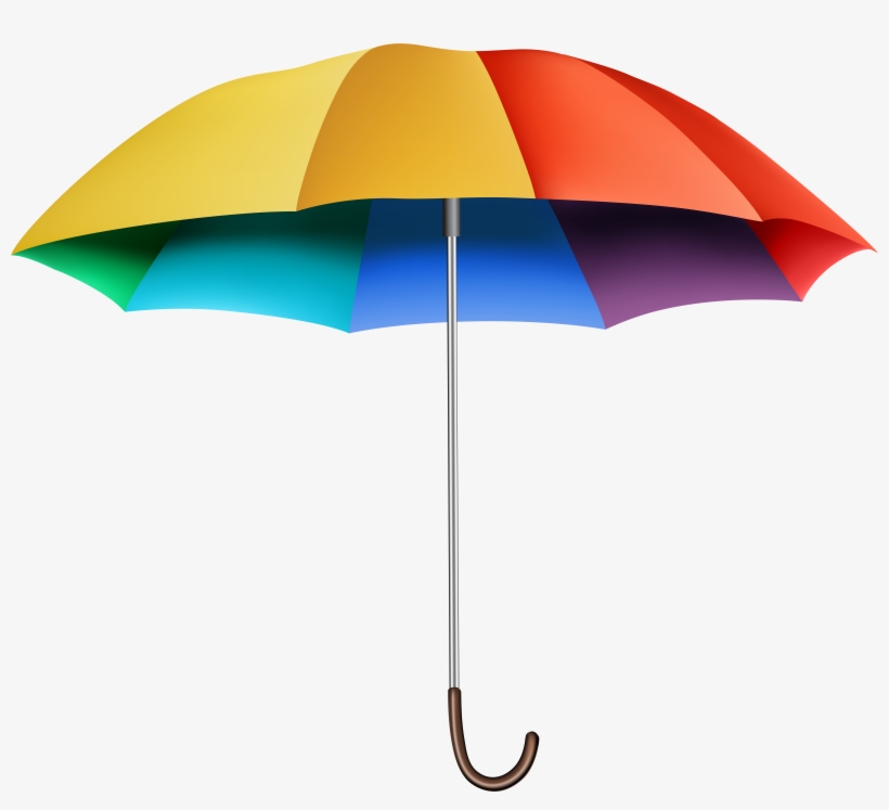 Rainbow Umbrella Transparent Clip Art Image, transparent png #70691