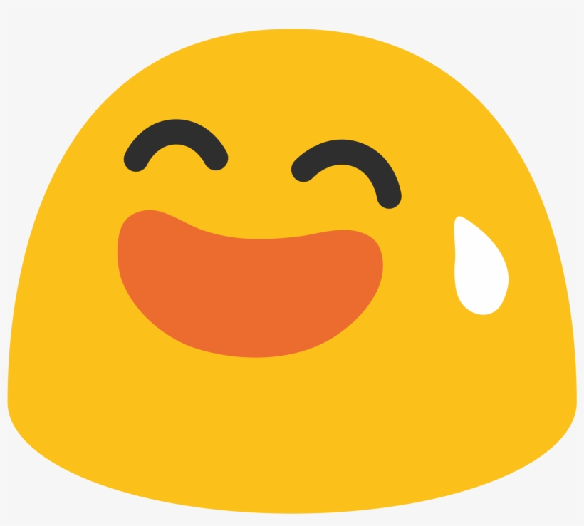 Free Icons Png - Sweat Smile Emoji, transparent png #70732