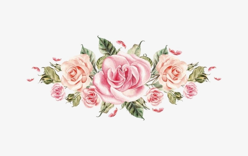 Pink Flowers Png Picture - Roses Pink Png, transparent png #70845