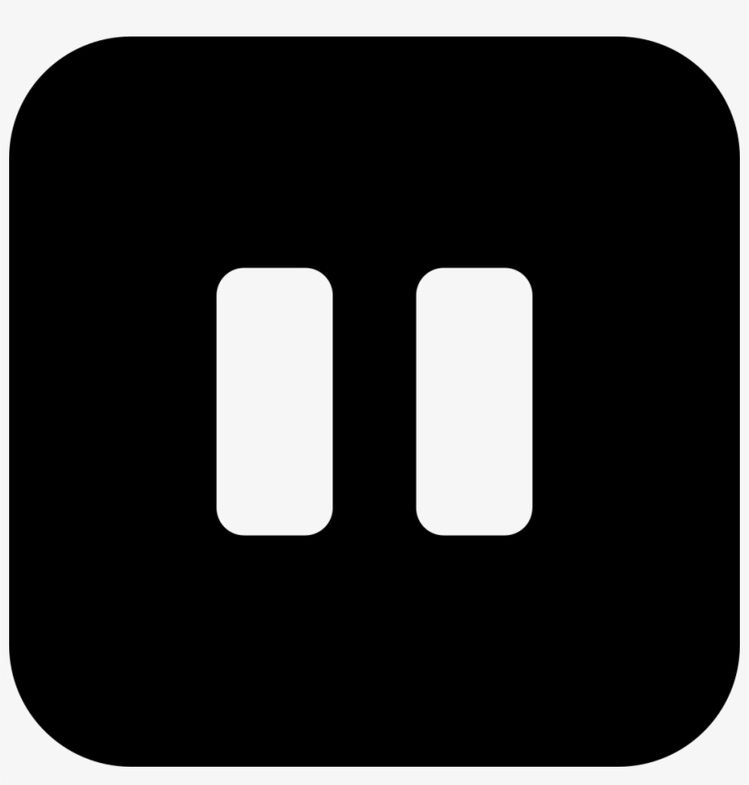Big Pause Button - Media Player, transparent png #70974