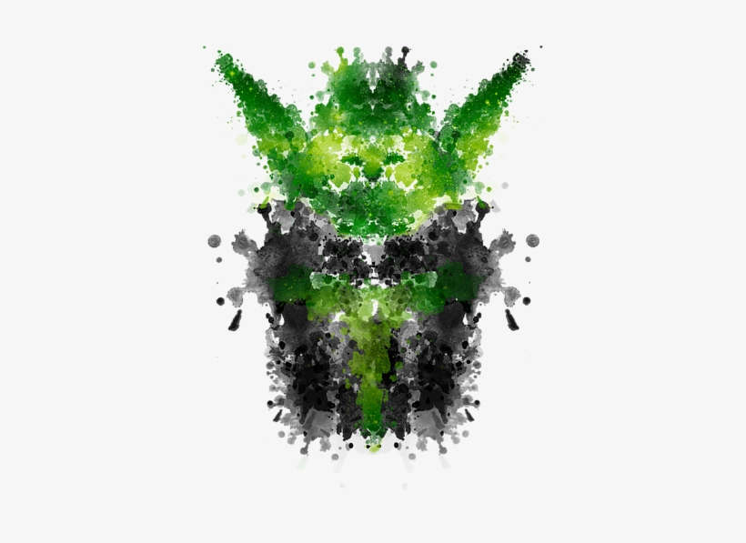 Click And Drag To Re-position The Image, If Desired - Rorschach Yoda Canvas Print - Small By Badbugs Art, transparent png #70995