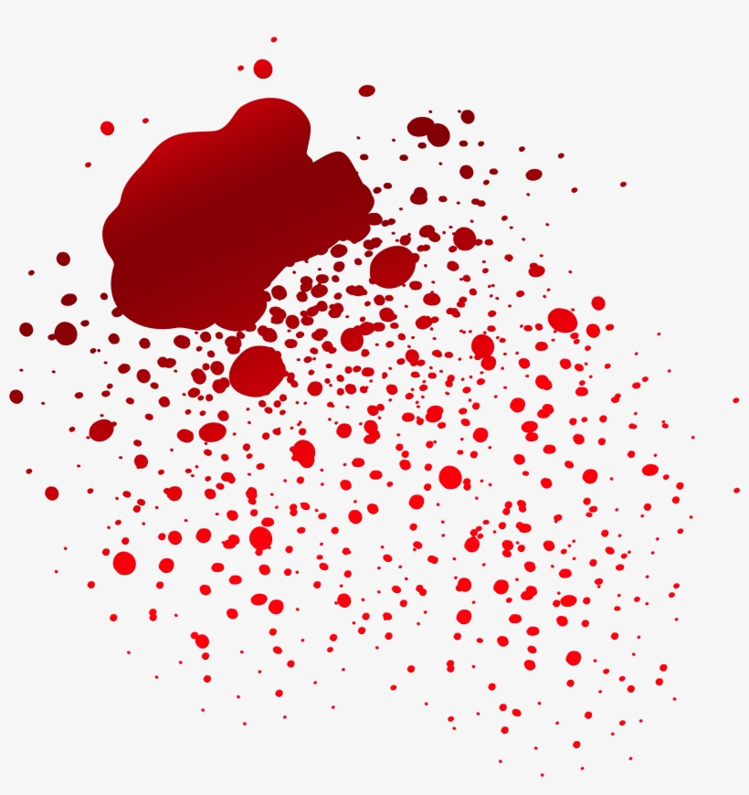 Realistic Dripping Blood Png - Blood Splat Png, transparent png #71263