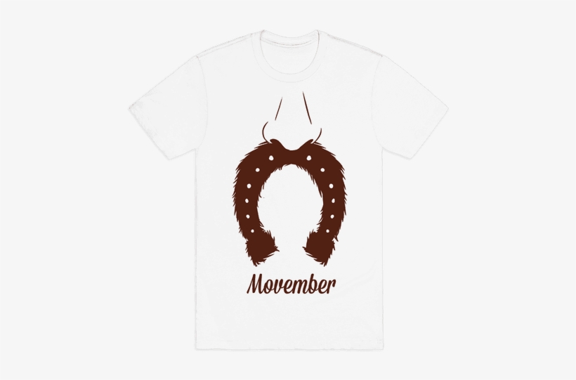 Horseshoe Mustache Mens T-shirt - Cake Puns, transparent png #71683