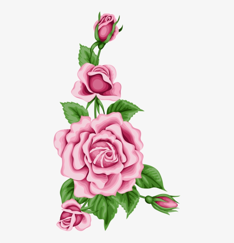 Yandex - Pink Flower Border Png, transparent png #71747