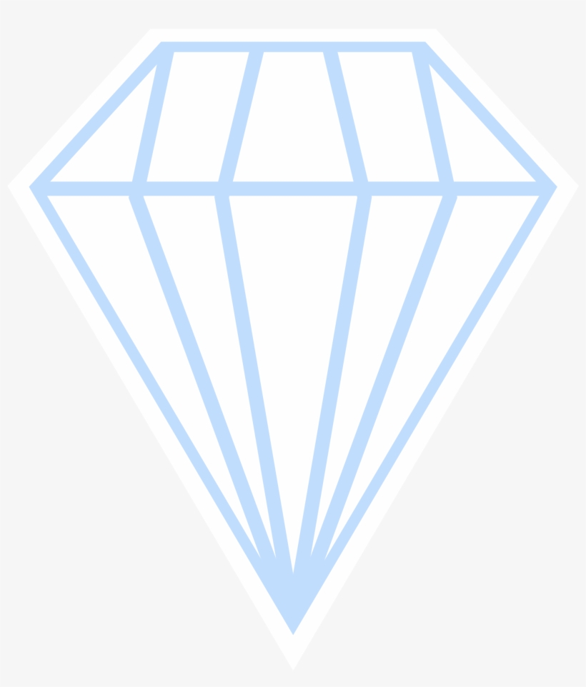 This Free Icons Png Design Of Single White Diamond, transparent png #71778