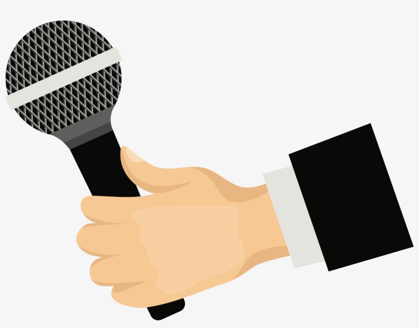 Big Image - Microphone In Hand Clipart, transparent png #71801