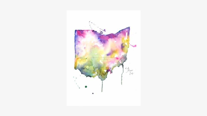 Ohio In Watercolor, transparent png #71827