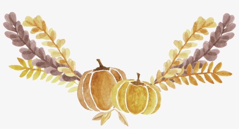 The Holidays Are Just Around The Corner And This Means - Watercolor Pumpkins Image Transparent, transparent png #72392