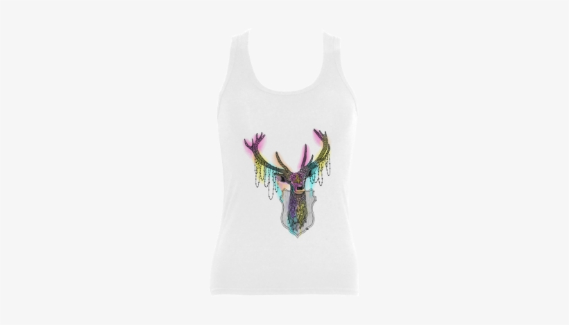 Watercolor Deer Head, Ornate Animal Drawing Women's - Ornate Deer Tote Bag - 16" X 16", transparent png #72697