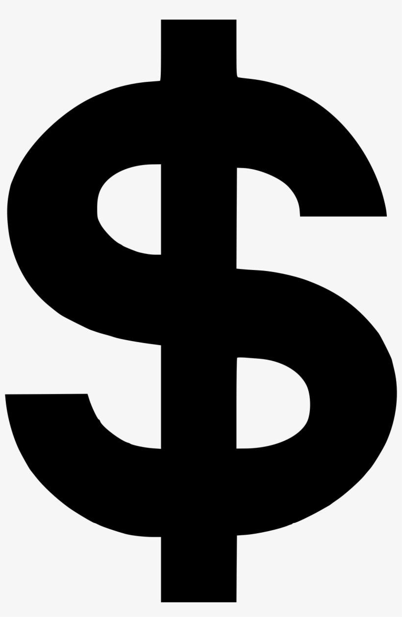 This Graphics Is 4 Of The Money About Dollar, Dollar - Black Dollar Sign Png, transparent png #72787