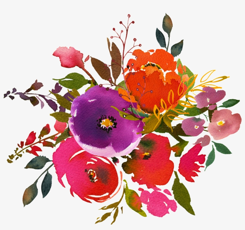 Hand Painting Watercolor Flower Png Transparent On - Watercolor Painting, transparent png #72936