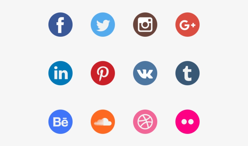 The Power Of Social Media - Watercolour Social Media Icons, transparent png #72941