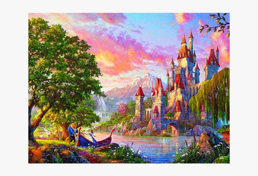 Thomas Kinkade Disney - Kinkade Beauty And The Beast Ii, transparent png #73012