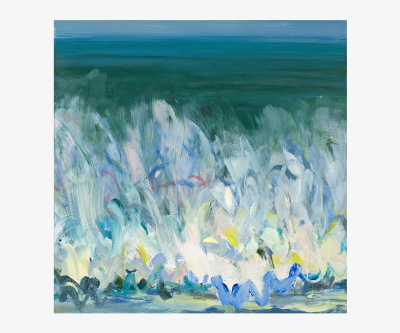 Pacifica Wave Study 3 40″ X 40″, Oil / Canvas - Watercolor Painting, transparent png #73060