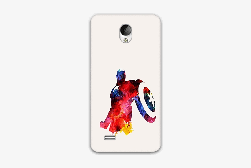 Water Color Captain America Vivo Y21l Mobile Case - Captain America Watercolor Painting, transparent png #73081